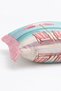 Beach Umbrella and Sunbed Patterned Summer Themed Decorative Fringed Throw Pillow Cover - 5