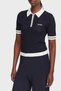 Gabry Logo Slim Fit Half Zipper Short Sleeve Polo V6Gr04Z0725 Women Polo V6Gr04 Z0725 A71W