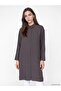 Lcw Modest Anthracite Modal Blend Oversize Women's Shirt Tunic - 2