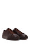 Men's Brown Lace-Up Leather Sneaker Wm740020Df - 2