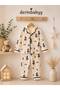 100% Cotton Long Sleeve Buttoned Cute Patterned Soft Textured Bottom Top Girl Boy Unisex Baby Pajama Set - 2