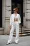 Women's 3-Thread Fleece Comfortable Cut Bomber Jacket and High-Waisted Sweatpants Set