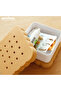 Biscuit Shaped Decorative 4-Compartment Organizer Multi-Purpose Desktop Jewelry and Storage Box - 4