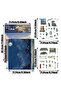 1set 1 Set Miniature Scene DIY Stickers Summer Night Bus Stop Kit Desk Bookcase Decor Casual Play To - 6