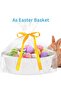 Small Woven Easter Basket with Handle, 12x8x5 inches, Durable Decorative Gift Basket Nursery - 6
