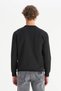 Regular Fit Siyah Erkek Sweatshirt W2520534001 - 5