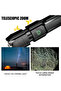 F15-T black Powerful LED Flashlight Rechargeable USB Built-in Lithium Battery Waterproof Zoom Fishin - 2