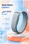 Adjustable Nylon Sport Strap Compatible with Google Fitbit Air, Lightweight Breathable Woven Watch Band, Secure Soft Replacement Wristband for Men Women Fitness - 5