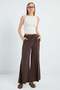 Elastic Waist Lace-Up Trousers