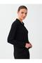 Black Polo Neck Basic Knit Sweater - 4