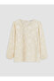 Vizyon New Season Ecru Plus Size Embroidered Blouse - 3