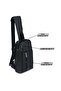 Premium Chest Crossbody Bag Small Shoulder Backpack for Men ( BLACK ) SBP9059 - 7