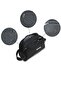 Dual Compartment Wash Bag 9 Inch, Nylon water resistant bag (Model PBP8508) Black - 5