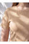 Beige Plus Size Soft Touch Women's T-Shirt - 2