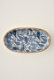 Paisley Mango Presentation Plate Blue (25X13 cm) - 3