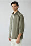 Long Sleeve Oversize Striped Modal Blend Shirt - 2