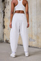 Women's Pleated Trousers with Elastic Waist and Cuffs - 3