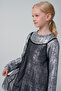 Two Piece Silver Girl's Dress - 4