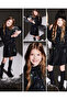 Black Sequin Bomber Jacket and Skirt Set - 6