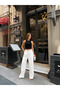 Women's High Waist Palazzo Pants Draped Modal Fabric