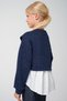 Shirt Detailed Knitwear Blouse and Navy Blue Wide-Leg Pants Set - 3