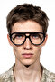 Elvis Black Blue Men's Light Protective Glasses