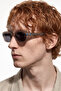 Zaravio Matt Grey Blue Men's Sunglasses - 2