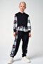 Anime Patterned Comfortable Fit Girls' Tracksuit Set