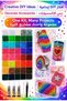 40‑Color 32000Pcs Flat‑Back Jelly Rhinestone Kit, includes 3×10ml B7000 Glue, Picker Pencil & Curved Tweezers, DIY bedazzling supplies for tumblers, shoes, clothing, diamond art & gifts - 5