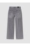 Özmarka New Season Gray Wideleg Women's Jean Trousers - 7