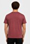 Men Crew Neck Short Sleeve Embroidered Logo T-Shirt, Old Rose - 2