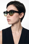 Valestria Black Leopard Green Men's Sunglasses - 2