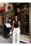 Women's High Waist Palazzo Pants Draped Modal Fabric - 2