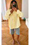 Yellow Oversize Japanese Button Detailed Shirt - 5124 - 2