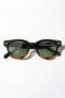 Valestria Black Leopard Green Men's Sunglasses - 4