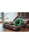 Mavi̇makro Embroidered Travel Neck Pillow Green - 4