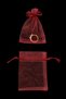 Burgundy Organza Transparent Tulle Pouch 100 Pieces Size 7X9Cm, Drawstring Gold Jewelry Special Occasion Lavender Gift Soap Candle Bundle Hobby Snack Nut Bag Henna Night Wedding Engagement Proposal Marriage Bride Groom - 3