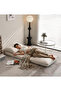 Foldable Tatami Sofa Bed, 3-in-1 Multi-Functional Sleeper Chair Bed, 5-Position Adjustable Folding Lazy Sofa Single-Seat Floor Sofa Chair Lounge Chair Couches, Convertible Sofa Bed Balcony(White) - 4