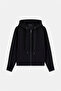 New Hooded Scuba Women's Black Sweatshirt W6Yq16K4354-Jblk - 5