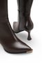 Gemma Lia Women's Pointed Toe Thin Heeled Boots 0012624 Brown Skin - 4