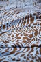 Blue Brown Leopard Pattern Fabric 100X150 cm for Patchwork and Sewing - 5