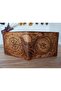 Genuine Leather Hand-Painted & Burn-Patterned Wallet - 3