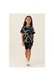 Girl's Black Bermuda Suit - 6