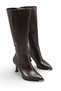 Gemma Lia Women's Pointed Toe Thin Heeled Boots 0012624 Brown Skin