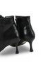 Aurora Vera Women's Pointed Toe Heeled Boots 0012503 Black Skin - 2