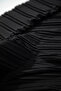 Black Layered Pleated Fabric 100X150 cm for Dresses and Sewing - 2