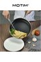 Stainless Steel Semi Nonstick Frying Pan with Lid for Gas Electric Induction Ceramic Stoves and Oven Resistant (28CM) - 2