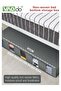 Non-woven Clothing Cover Storage Compartmentalized Stacked and Organized Large-capacity Under-bed Storage Box - 3
