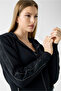 New Hooded Scuba Women's Black Sweatshirt W6Yq16K4354-Jblk - 4