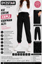 Girl's Black Pocketed Sweatpants, 2-Strand Seasonal Elastic Cuffs, Comfortable Fit, Suitable for School, Ages 9-15